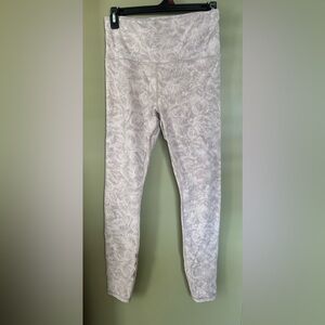 Athleta Elation Textured Tight in Gray and White